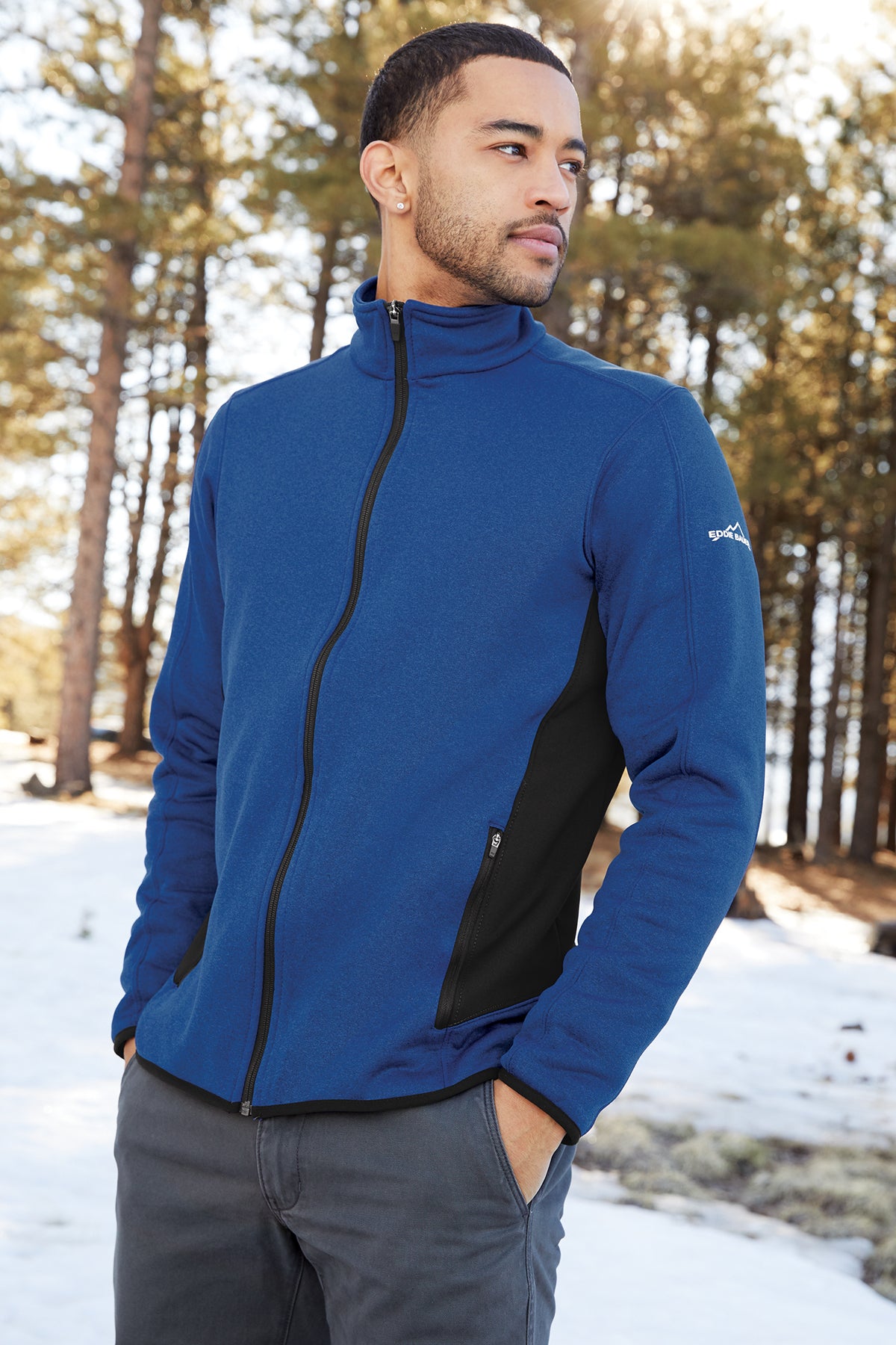 Men's Zip Stretch Fleece Jacket