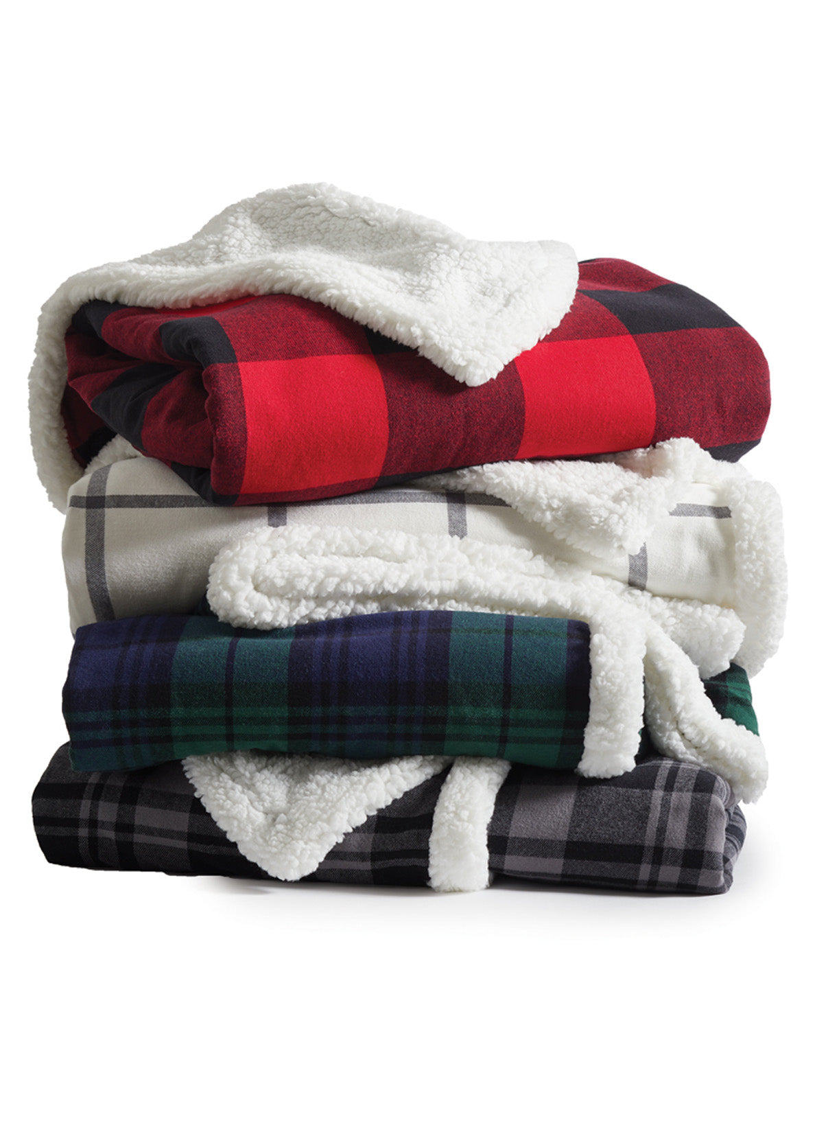 Port Authority® Flannel Sherpa Blanket