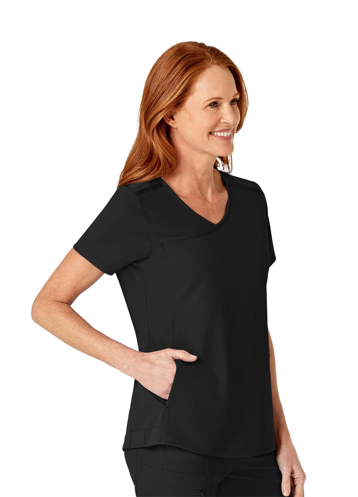 Women's Mock-Wrap Top